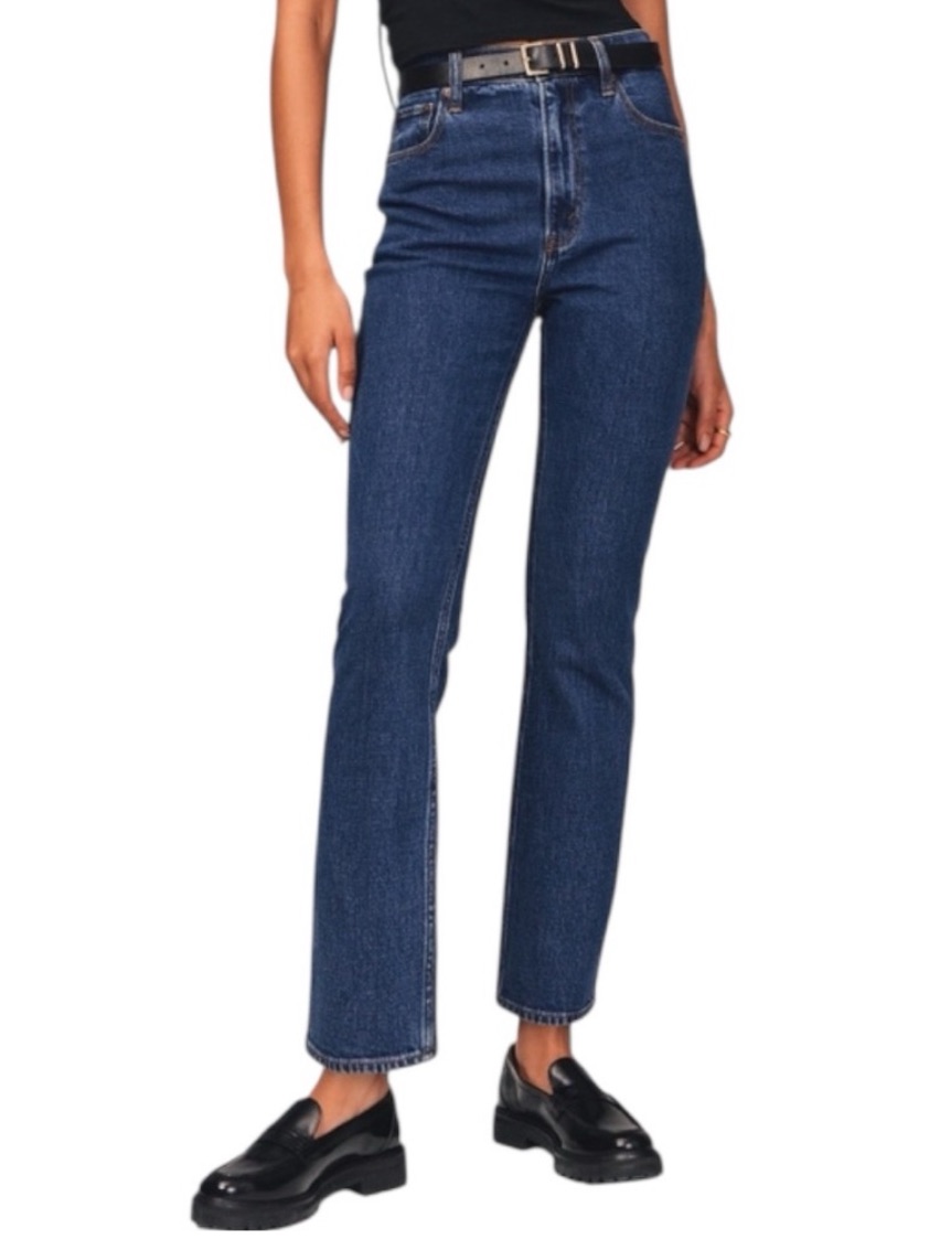 Abercrombie & Fitch Ultra High Rise 90s Straight Jean Size 26 In Dark Wash